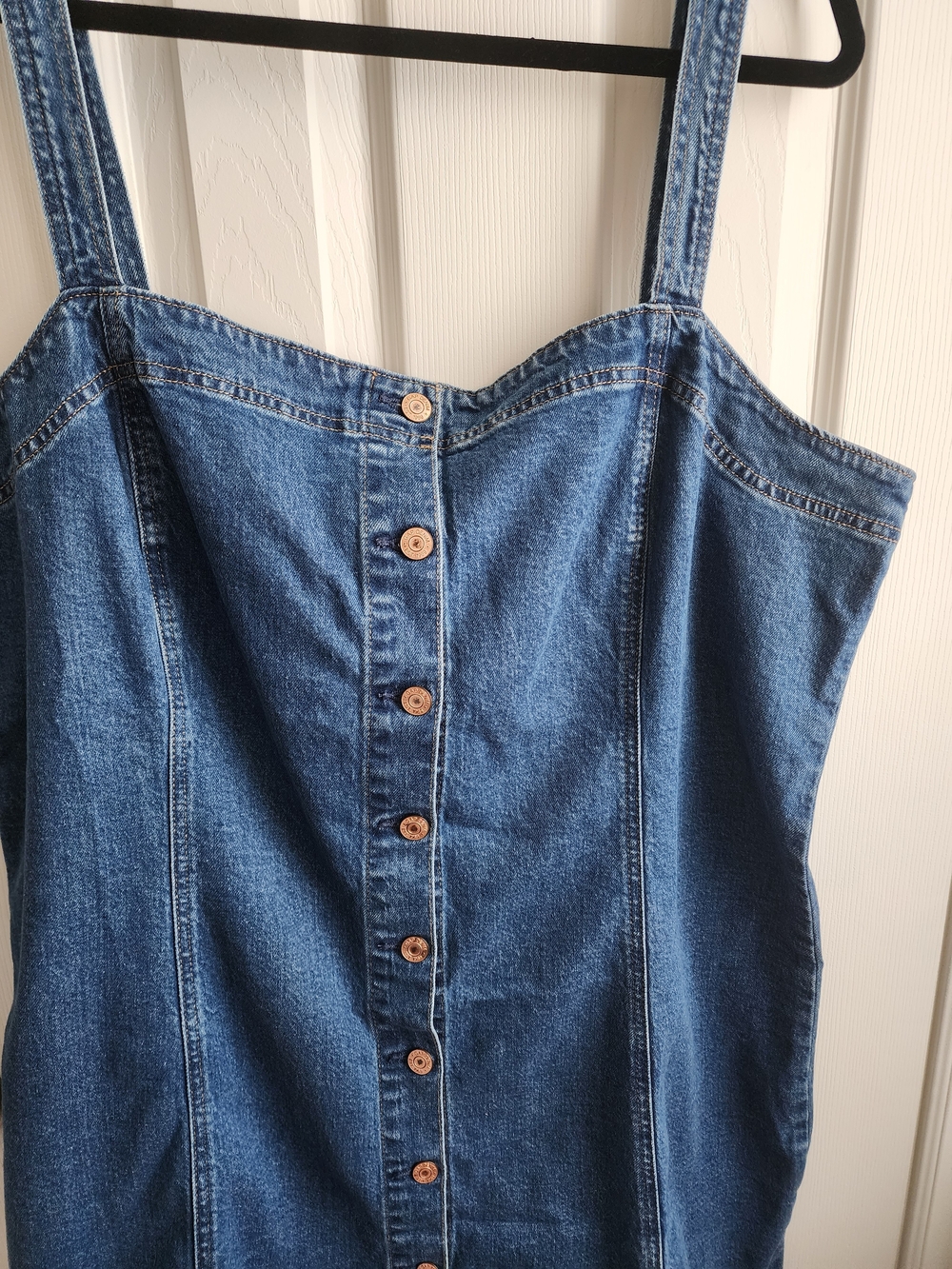 GAP Blue Denim Button-Front Mini Dress Size XXL - Picture 3 of 9